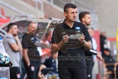 3. Liga; FC Ingolstadt 04 - SpVgg Unterhaching; Cheftrainer Michael Köllner (FCI) an der Seitenlinie, Spielerbank
