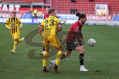 3. Liga; FC Ingolstadt 04 - Borussia Dortmund II; Valmir Sulejmani (7, FCI) Pfanne Franz ( BVB2)