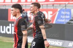 3. Liga; FC Ingolstadt 04 - SV Sandhausen; Tor Jubel Treffer Elfmeter Sebastian Grönning (11, FCI) 2:1, Mladen Cvjetinovic (19, FCI)
