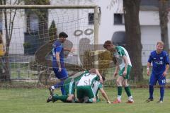 Kreisklasse - Saison 2024/25- TSV Großmehring - FC Geisenfeld - Der 2:2 Ausgleichstreffer durch Lukas Kellermann grün Geisenfeld - jubel - Foto: Meyer Jürgen