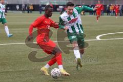 Bayernliga Süd - Saison 2022/2023 - FC Ingolstadt 04 - SV Schalding Heining - Mussa Fofanah (Nr.7 - FCI II) - Burmberger Fabian grün Schalding - Foto: Meyer Jürgen