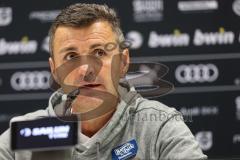 3. Liga; FC Ingolstadt 04 - Borussia Dortmund II; Pressekonferenz Interview nach dem Spiel Cheftrainer Michael Köllner (FCI)
