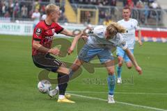 3.Liga - Saison 2022/2023 - TSV 1860 München - FC Ingolstadt 04 - Tobias Bech (Nr.11 - FCI) - Jesper Verlaat (Nr.4 - 1860 München) - Foto: Meyer Jürgen