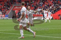 3. Liga; FC Ingolstadt 04 - SpVgg Unterhaching; Simon Lorenz (32, FCI) Tor Jubel Treffer David Kopacz (29, FCI)