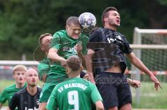 Bezirksliga - Saison 2023/2024 - SV Manching  - SV Sulzemoos - Sebastian Graßl (Nr.10 - SV Manching) - Sami Yasir schwarz Sulzemoos - Foto: Meyer Jürgen