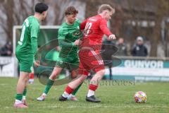 A-Klasse -  Saison 2025/26- TSV Baar/Ebenhausen - SV Manching II - Jordi Muntada Knapp grün Manching - Nico Köppe rot Ebenhausen - Foto: Meyer Jürgen