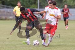 *** Bayernliga Nord - Saison 2025/26 - FC Ingolstadt 04 II - Jahn Regensburg II - Jason Osei Tutu (Nr.11 - FC Ingolstadt II) - Schön Lenny weiss Regensburg - Foto: Meyer Jürgen