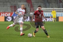 3. Liga - FC Ingolstadt 04 - Türkgücü München - Marc Stendera (10, FCI) Sararer Sercan (10 Türkgücü)