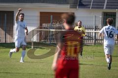 Kreisliga - Saison 2026/27 - TSV Großmehring - SV Kasing - Der 1:0 Führungstreffer durch Sebastian Eisenberger weiss Großmehring - jubel  - Foto: Meyer Jürgen