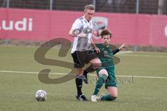 Audi Schanzer Amateur Cup 2022 -  Halbfinale 1 - SV Denkendorf - TSV Hohenwart - Philipp Bäuerle weiss Hohenwart - Fabian Hunsdorfer grün Denkendorf -Foto: Jürgen Meyer