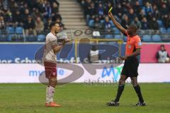 3. Liga - Saison 2025/26 - Waldhof Mannheim  -  FC Ingolstadt 04 - Lukas Fröde (Nr.34 - FC Ingolstadt 04) gelbe Karte - XXXXX - Foto: Meyer Jürgen