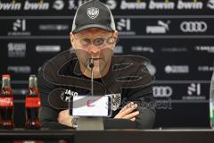 3. Liga; FC Ingolstadt 04 - Preußen Münster; nach dem Spiel Pressekonferenz Interview Cheftrainer Sascha Hildmann (PM)