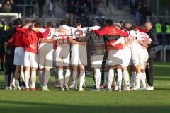 2024_1_27 - 3. Liga - Saison 2023/24 - 1. FC Saarbrücken - FC Ingolstadt 04 -  -  Die Mannschaft bildet einen Kreis nach dem Spiel -  - XXXXX - Foto: Meyer Jürgen