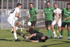 Bezirksliga - Saison 2023/2024 - TSV Gaimersheim - Grüne Heide - Manuell Bittlmayer (Nr.33 - Gaimersheim) - - Deniz Sonkaya Torwart Grüne Heide - Foto: Meyer Jürgen