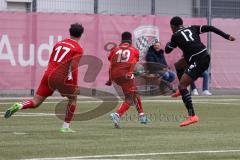 B-Junioren - Bayernliga -  Fc Ingolstadt 04 - TSG 1860 Rosenheim - Asoegwu Emmanuel FCI schwarz mit dem 1:0 Führungstreffer - jubel -  Foto: Meyer Jürgen