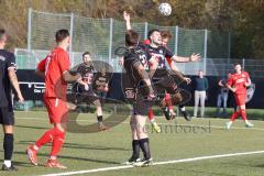 Bayernliga Süd - Saison 2022/2023 - FC Ingolstadt 04 -  TSV 1882 Landsberg - Krupa Jeroen (Nr.17 - Fc Ingolstadt 04 II) - beim Kopfball - Holdenrieder Maximilian #14 Landsberg - Foto: Meyer Jürgen