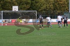 Kreisliga - Saison 2023/2024 - FC Fatih Ingolstadt - TSV Münchsmünster - Der 1:0 Führungstreffer per Foulelfmeter durch Akif Abasikeles Fatih - jubel - Michael Baumgartner Torwart Münchsmünster - Foto: Meyer Jürgen