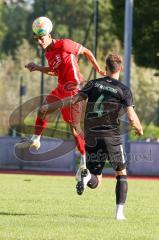 Bezirksliga - Saison 2022/2023 - FC Fatih Ingolstadt - SV Manching  - Umut Yürükal rot FC Fatih - Maximilian Eberwein schwarz Manching - Foto: Meyer Jürgen