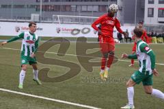 Bayernliga Süd - Saison 2022/2023 - FC Ingolstadt 04 - SV Schalding Heining - Mussa Fofanah (Nr.7 - FCI II) - Rossdorfer Jonas #18 Schalding - Foto: Meyer Jürgen