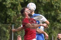 Kreisliga - Saison 2023/2024 - Türk SV Ingolstadt - TSV Mümchsmünster - Adem Ismajli rot Türk SV - Moritz Feigl weiss M-münster - Foto: Meyer Jürgen