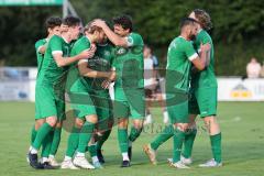 Bezirksliga - Saison 2025/26 - FC Gerolfing - TSV Ober./Unterh.stadt - Der 1:0 Führungstreffer durch Max Seitle grün Gerolfing - Foto: Meyer Jürgen