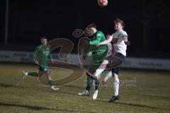 Landesliga - Saison 2024/25 - SV Manching - TSV Wertingen - Fabian Neumayer (Nr.9 - SV Manching) - Maximilian Beham weiss Wertingen - Foto: Meyer Jürgen