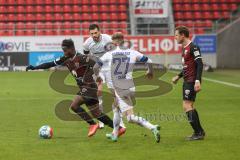 2.BL; FC Ingolstadt 04 - SV Darmstadt 98; Hans Nunoo Sarpei (18 FCI) Skarke Tim (27 SVD) Marcel Gaus (19, FCI)