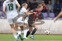 2. Frauen Bundesliga - Saison 2025/26- FC Ingolstadt 04 - VFL Wolfsburg - Stefanie Reischmann (Nr.24 - FC Ingolstadt Frauen I) - Anastasia Harting weiss Wolfsburg - Foto: Meyer Jürgen