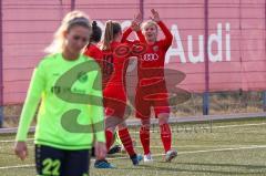 2. Frauen-Bundesliga - Testspiel - Saison 2021/2022 - FC Ingolstadt 04 - SV 67 Weinberg - Der 2:0 Führungstreffer durch Reischmann Stefanie (#21 FCI) - Maier Ramona (#18 FCI) - jubel - Foto: Meyer Jürgen