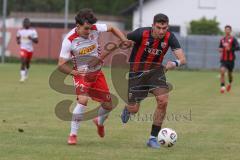 *** Bayernliga Nord - Saison 2025/26 - FC Ingolstadt 04 II - Jahn Regensburg II - Ognjen Draculic (Nr.9 - FC Ingolstadt II) - Schön Lenny weiss Regensburg - Foto: Meyer Jürgen