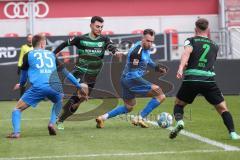 2.BL; Testspiel; FC Ingolstadt 04 - SpVgg Greuther Fürth; Patrick Schmidt (32, FCI) Bauer Maximilian (4 Fürth) Filip Bilbija (35, FCI) Asta Simon (2 Fürth)