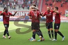 3.Liga - Saison 2022/2023 - FC Ingolstadt 04 -  SV Wehen Wiesbaden - Der 2:0 Führungstreffer durch Tobias Bech (Nr.11 - FCI) - Jubel - Foto: Meyer Jürgen