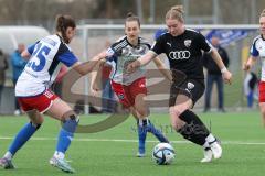 2. Bundesliga Frauen - Saison 2023/24 - FC Ingolstadt 04 Frauen - HSV Fr.1 - Nina Penzkofer (Nr.29 - FCI) - Kirschstein Merle #25 HSV - Foto: Meyer Jürgen