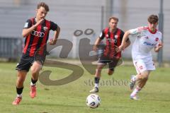 *** A-Junioren Bundesliga  - Saison 2025/26 - A-Junioren - FC Ingolstadt 04 - 1. FC Nürnberg - Hoffmann Tim rot FCI - XXXXX - Foto: Meyer Jürgen