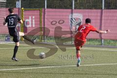 Bayernliga Süd - Saison 2022/2023 - FC Ingolstadt 04 -  TSV 1882 Landsberg - Udogu David (Nr.2 - Fc Ingolstadt 04 II) - Krautschneider Steffen #19 Landsberg - Foto: Meyer Jürgen