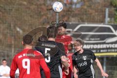 Kreisklasse - Saison 2024/25- Türkisch SV Ingolstadt - TSV Gaimersheim II - Daniel Drotleff rot Türkisch beim Kopfball - XXXXX - Foto: Meyer Jürgen