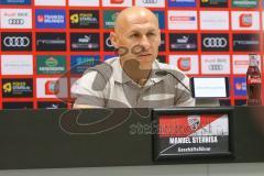 2. Fußball-Liga - Pressekonferenz - Vorstellung Cheftrainer Roberto Pätzold und Manager Profifußball Malte Metzelder - Saison 2021/2022 - FC Ingolstadt 04 - Geschäftsführer FCI Manuel Sternisa - Foto: Meyer Jürgen