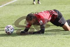 3. Liga - FC Ingolstadt 04 - Waldhof Mannheim - Justin Butler (31, FCI) am Boden