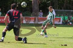 Landesliga - Saison 2025/26 - SV Manching - FC Sonthofen - Fabian  Neumayer (Nr.9 - SV Manching) - Blaku Diar schwarz Sonthofen - Foto: Meyer Jürgen