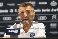 3. Liga; FC Ingolstadt 04 - SSV Jahn Regensburg; nach dem Spiel Interview Pressekonferenz Cheftrainer Michael Köllner (FCI)
