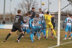 Bezirksliga - Saison 2024/25- TSV Gaimersheim - FC Aschheim - Nico von Swiontek Brzezinski (Nr.17 - TSV Gaimersheim) - Pascal Jakob Torwart Aschheim - Foto: Meyer Jürgen