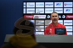 3. Liga - Saison 2026/27 - Waldhof Mannheim - FC Ingolstadt 04 - Cheftrainer Achim Beierlorzer (FCI) bei der Pressekonferenz nach dem Spiel - XXXXX - Foto: Meyer Jürgen