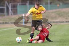 Kreisklasse - Saison 2023/24 -  SV Zuchering - TSV Lichtenau - Alexander Winkler gelb Lichtenau - Leander Friedl rot Zuchering - Foto: Meyer Jürgen