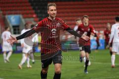 3. Liga - FC Ingolstadt 04 - Türkgücü München - Tor Jubel Tobias Schröck (21, FCI)