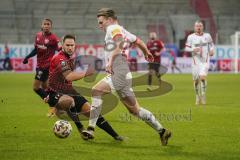 3. Liga - FC Ingolstadt 04 - Hallescher FC - Michael Heinloth (17, FCI) Sternberg Janek (22 Halle)