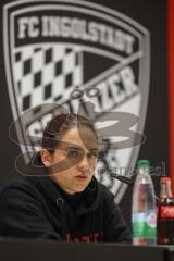 3. Liga; FC Ingolstadt 04 - Alemannia Aachen; Interview Pressekonferenz nach dem Spiel Cheftrainerin Sabrina Wittmann (FCI) Niederlage 0:3