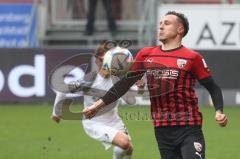 3.Liga - Saison 2022/2023 - FC Ingolstadt 04 -  - FC Freiburg II - Dominik Franke (Nr.3 - FCI) - Philipp Treu (Nr.2 - SC Freiburg II) - Foto: Meyer Jürgen