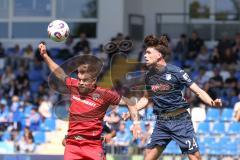 3. Liga - Saison 2025/26 - TSG Hoffenheim II - FC Ingolstadt 04  - Yannick  Deichmann (Nr.20 - FCI) - Luca Erlein (Nr.24 - TSG Hoffenheim II) - Foto: Meyer Jürgen