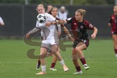 DFB Pokal - Frauen - Saison 2025/26 - FC Ingolstadt 04 Frauen - 1. FC Nürnberg - Nina Penzkofer (Nr.29 - FC Ingolstadt Frauen I) - Thöle Amelie rot Nürnberg - Foto: Meyer Jürgen