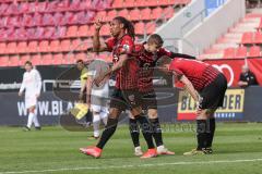 3. Liga - FC Bayern 2 - FC Ingolstadt 04 - Tor Jubel Caniggia Ginola Elva (14, FCI) 1:0, Marcel Gaus (19, FCI) Patrick Sussek (37, FCI)